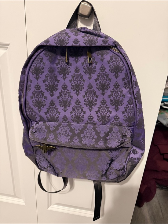 Disney Handbags - Haunted Mansion Purple Patterned Backpack